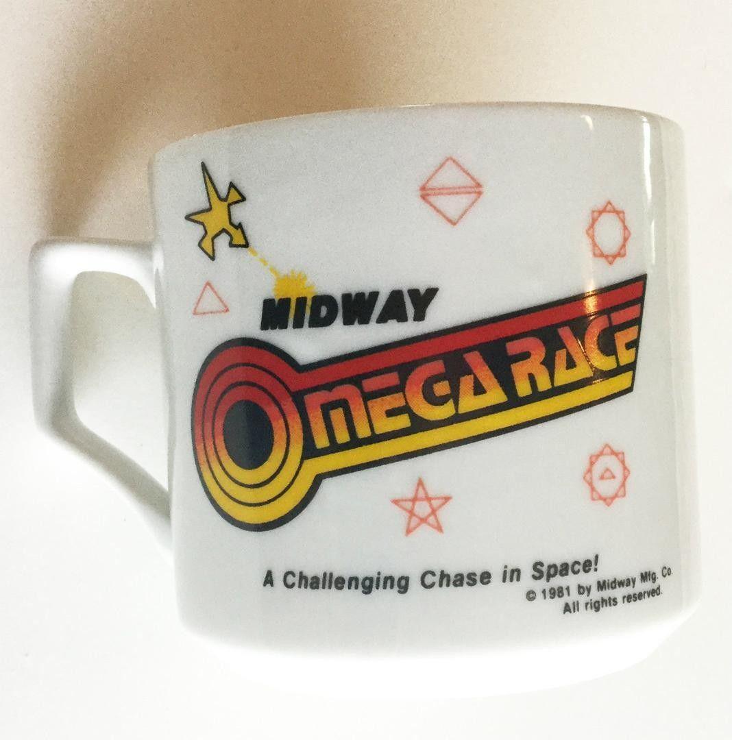 Bally Midway Logo - Rare Vintage Omega Race Mug Midway Arcade Logo Cup 1980s