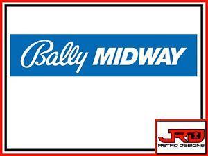 Bally Midway Logo - Bally Midway Logo Sticker in Blue | eBay