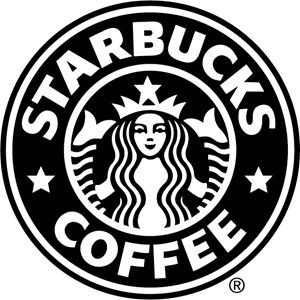 Black Starbucks Logo - Starbucks logo black and white png 1 PNG Image