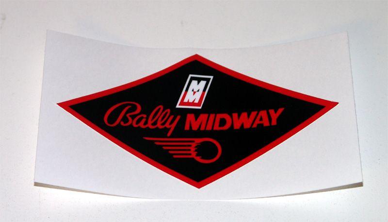 Bally Midway Logo - Bally Midway Coin Door Decal
