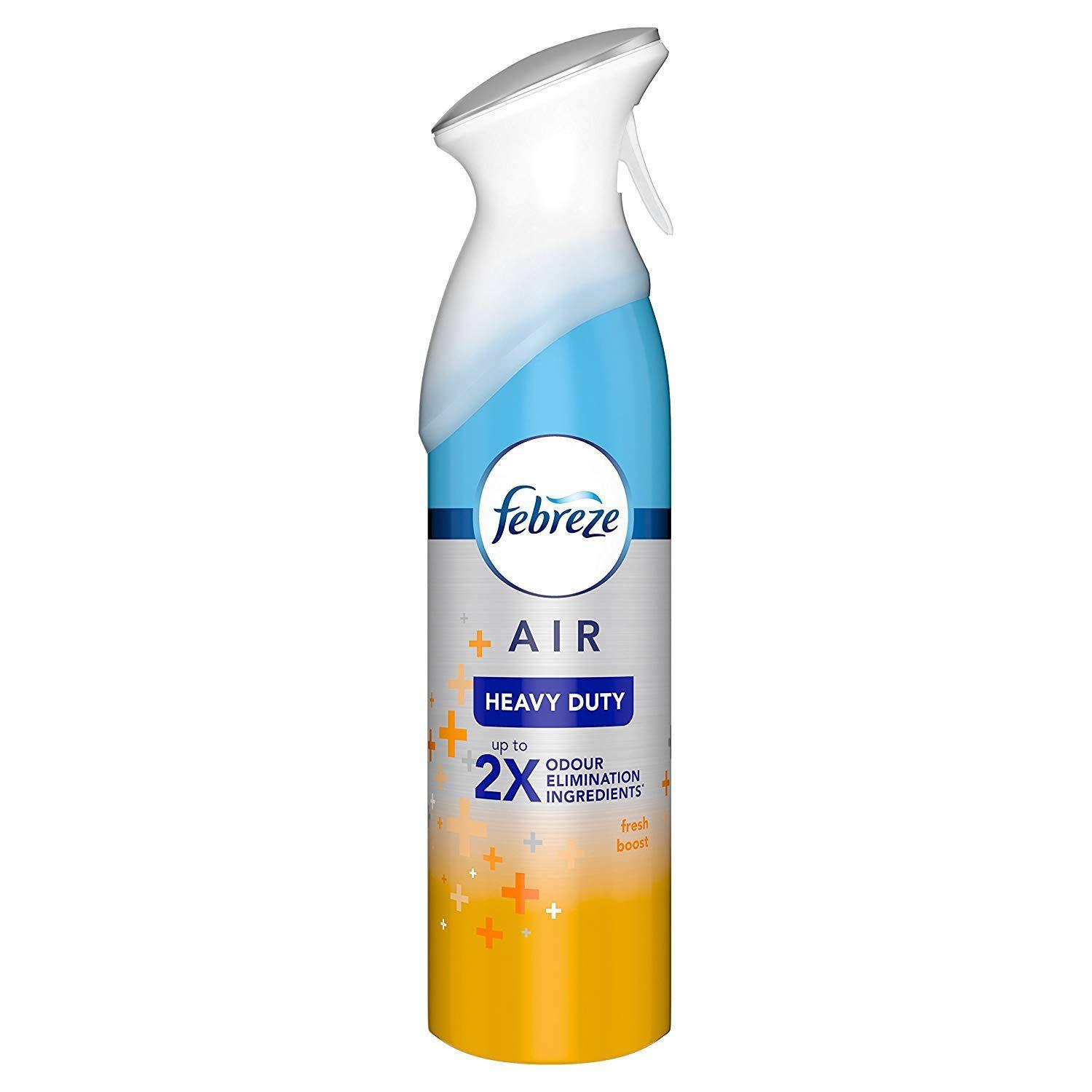 Febreze Logo - Febreze Air Freshener Spray Heavy Duty Fresh Boost, 300 ml: Amazon