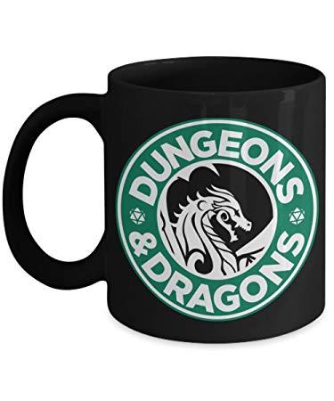 Black Starbucks Logo - Dungeons and Dragons Coffee Starbucks Logo Parody Black