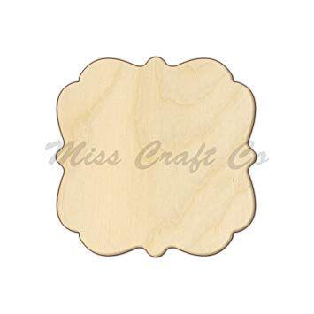 Wood Shape Logo - Amazon.com: Sandie_Plaque Wood Shape Cutout, Wood Craft Shape ...