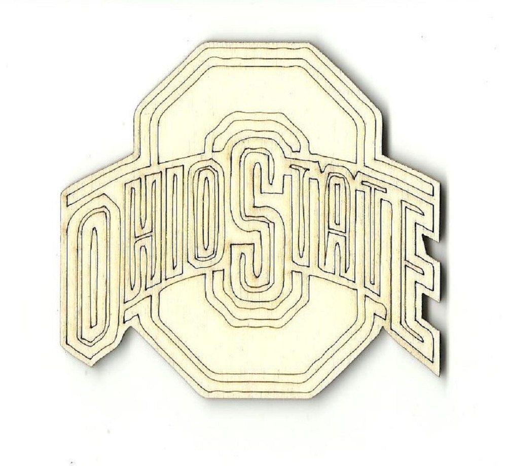 Wood Shape Logo - Ohio State Logo Unfinished Wood Shapes Variety of Sizes Craft Supply