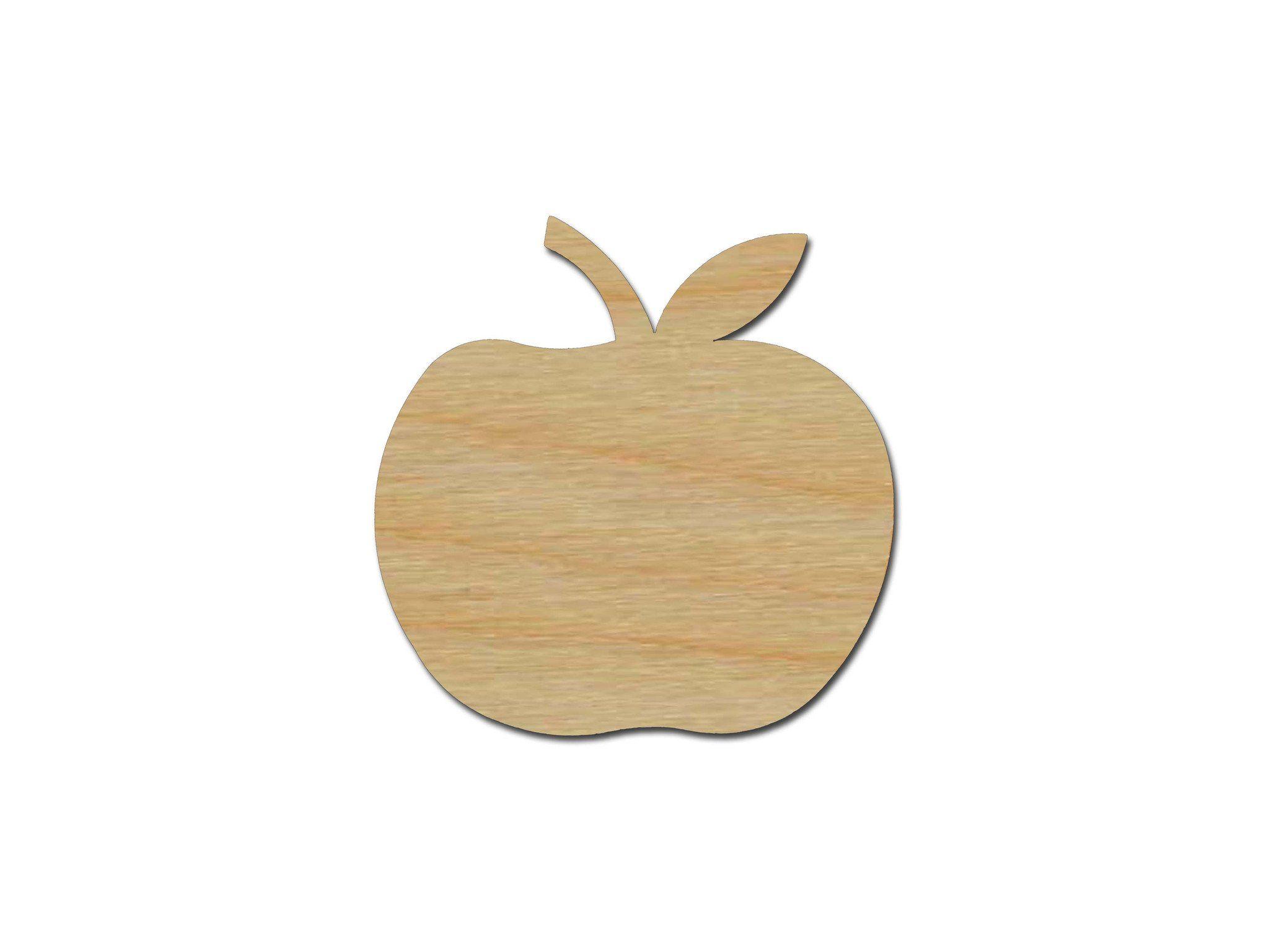 Wood Shape Logo - Apple Shape Unfinished Wood Fruit Cutout Variety of Sizes | Artistic ...