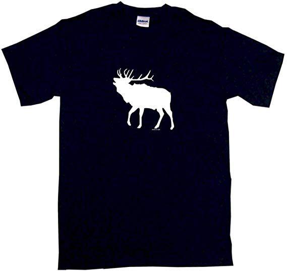 Elk Clothing Logo - Amazon.com: Elk Silhouette Logo Men's Tee Shirt: Clothing
