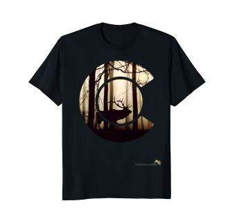 Elk Clothing Logo - Amazon.com: Colorado Flag Logo Elk Hunting Shirt Men: Clothing