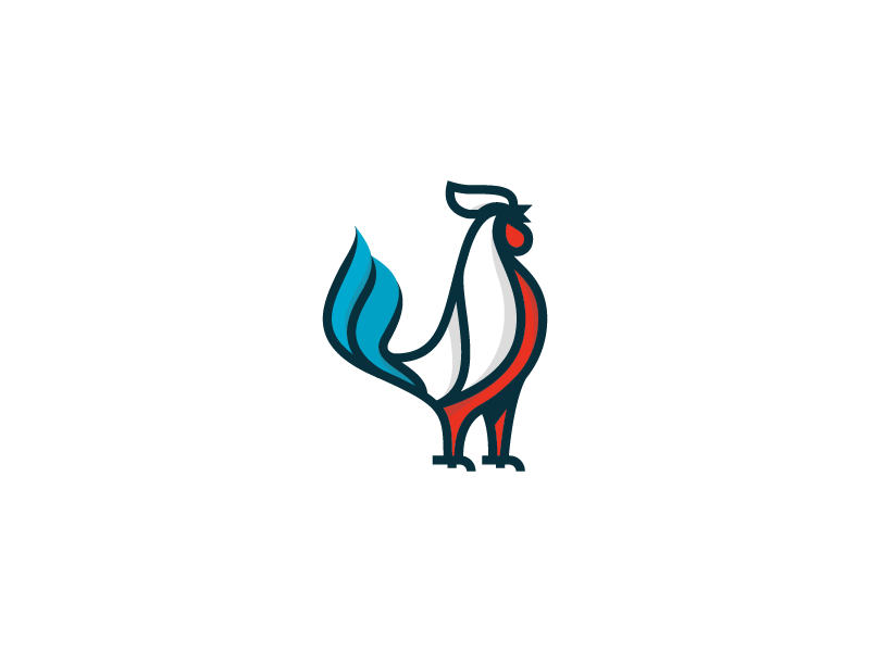 French Rooster Logo - France. Dribbble. Logo design, Logos, Logo inspiration