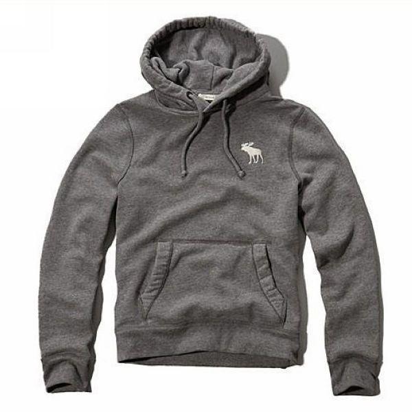 Elk Clothing Logo - Mens Elk Logo Casual Hooded Jacket dark gray No.3311 : Discount 50