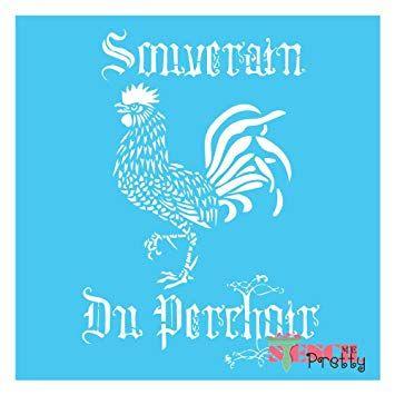 French Rooster Logo - Stencil Rooster (XS (5.5 x 8))