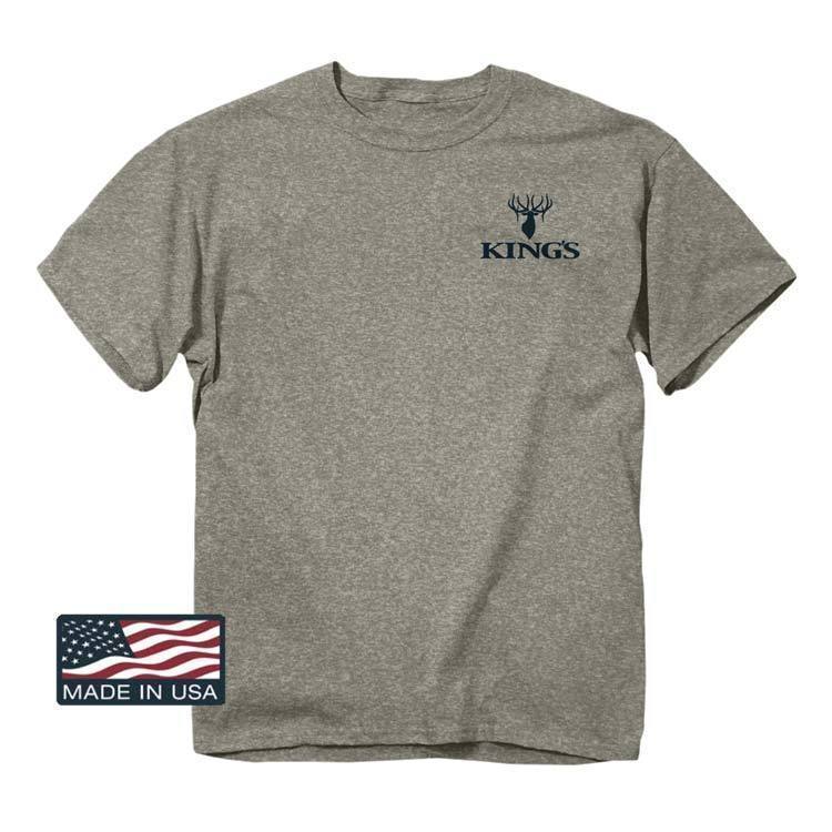 Elk Clothing Logo - USA Flag Elk Logo T-shirts - Made in USA Men's Tee – King's Camo