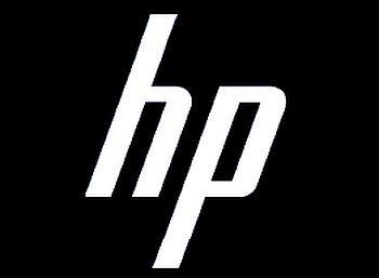 Black HP Logo - HP logo black