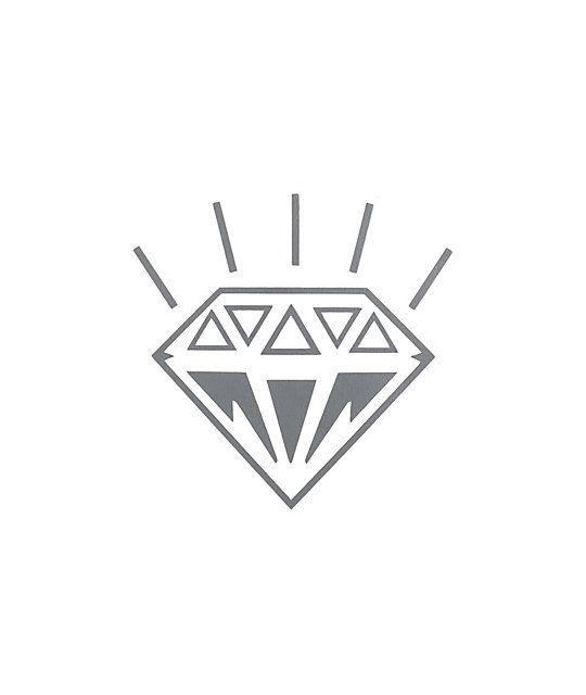 Silver Diamond Logo - Diamond Silver Die-Cut Sticker | Zumiez