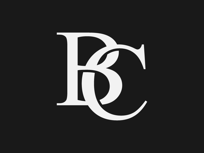 B C Logo - BC' monogram logo … | Design ideas | Monog…