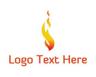 Orange Flame Logo - Torch Logo Maker