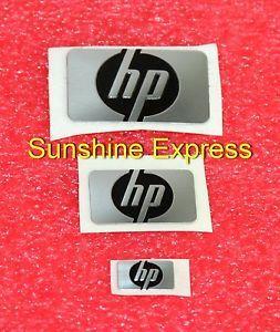 Black HP Logo - Lot of 3 pcs New OEM HP LOGO Metal Sticker - Black | eBay