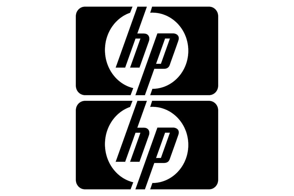 Black HP Logo - HP logo stickersChoose the color yourselfand select the size ...