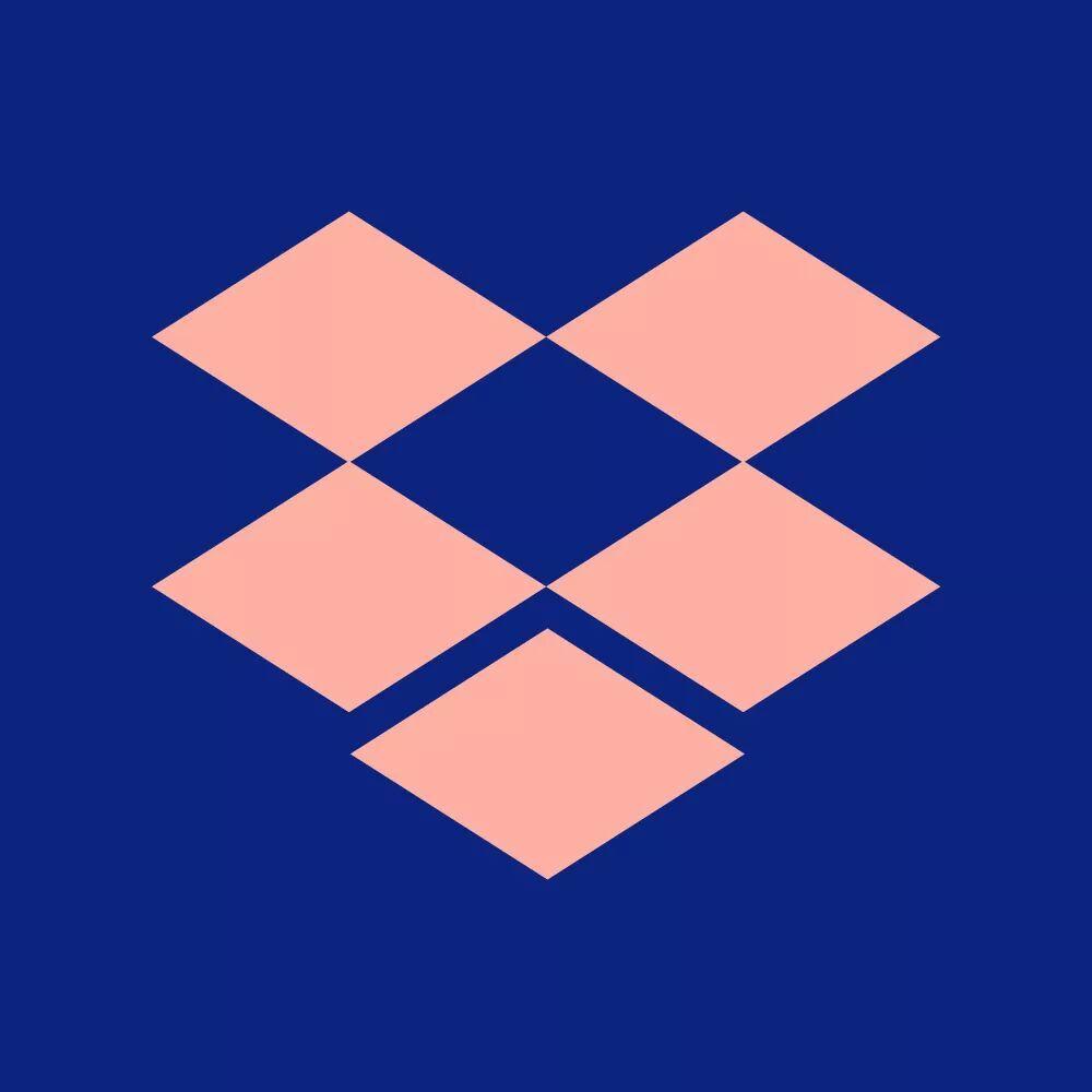Dropbox Logo - The new Dropbox logo. They were going for clashy