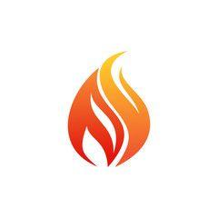 Orange Flame Logo - flame Logo