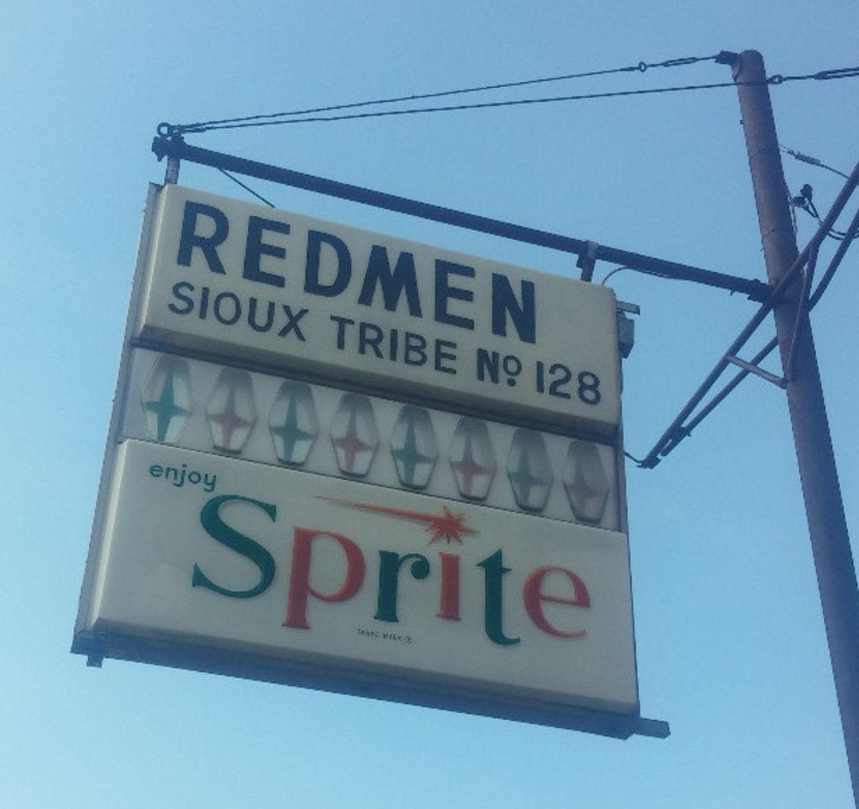 Vintage Sprite Logo - Red Men Lodge, Columbus, Ohio out the vintage Sprite logo