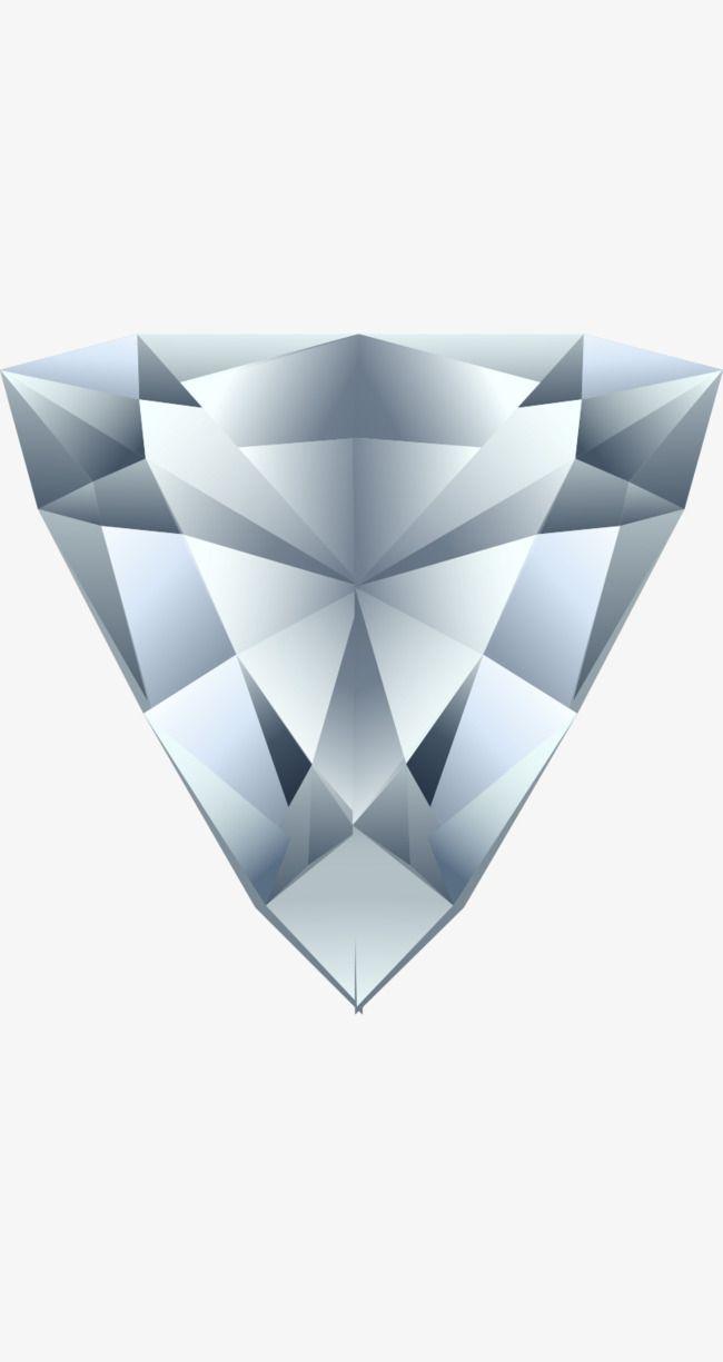 Silver Diamond Logo - Silver Diamond Dimensional Vector, Vector, Silver, Diamond PNG