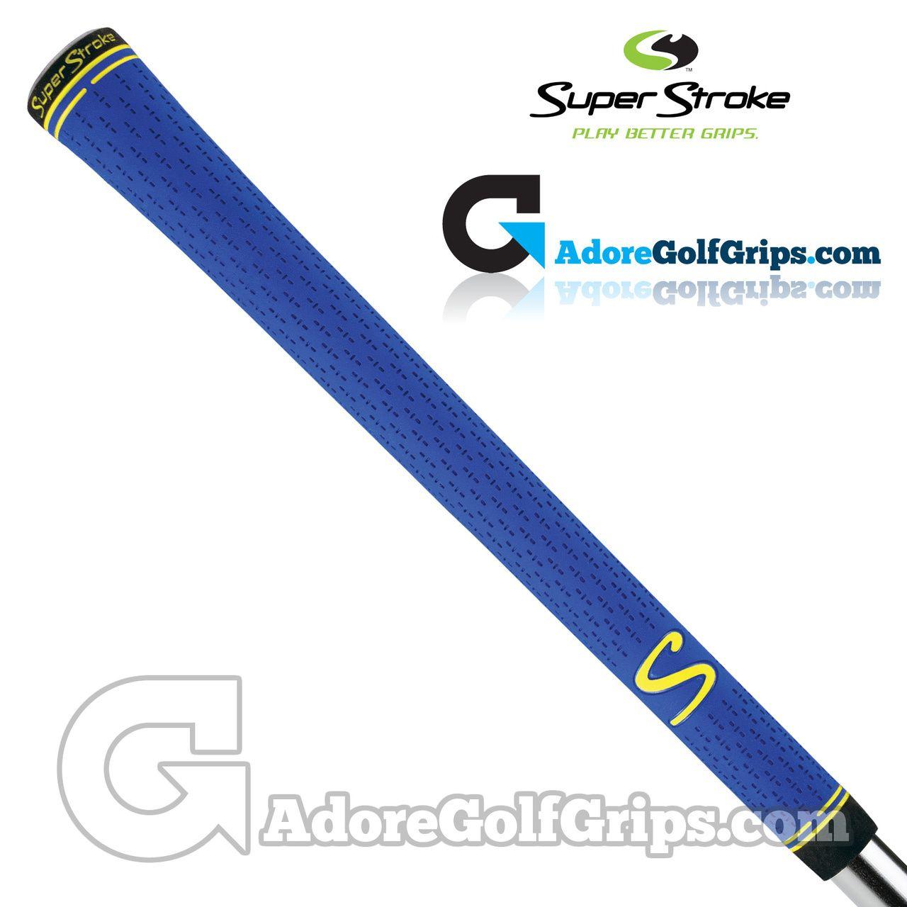 Black and Yellow ER Logo - SuperStroke S-Tech Grips - Blue / Yellow / Black