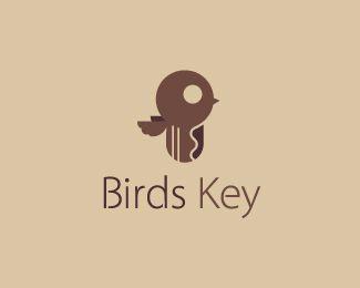 Key Logo - Birds Key Designed