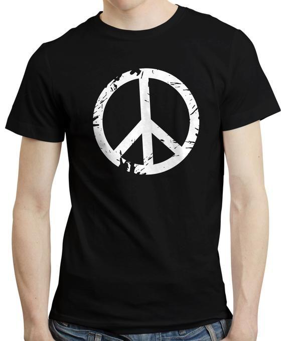 Hippy Logo - Peace Love Hippie Hippy Logo Retro Gift Boyfriend Clothing T Shirt Tshirt  Tee