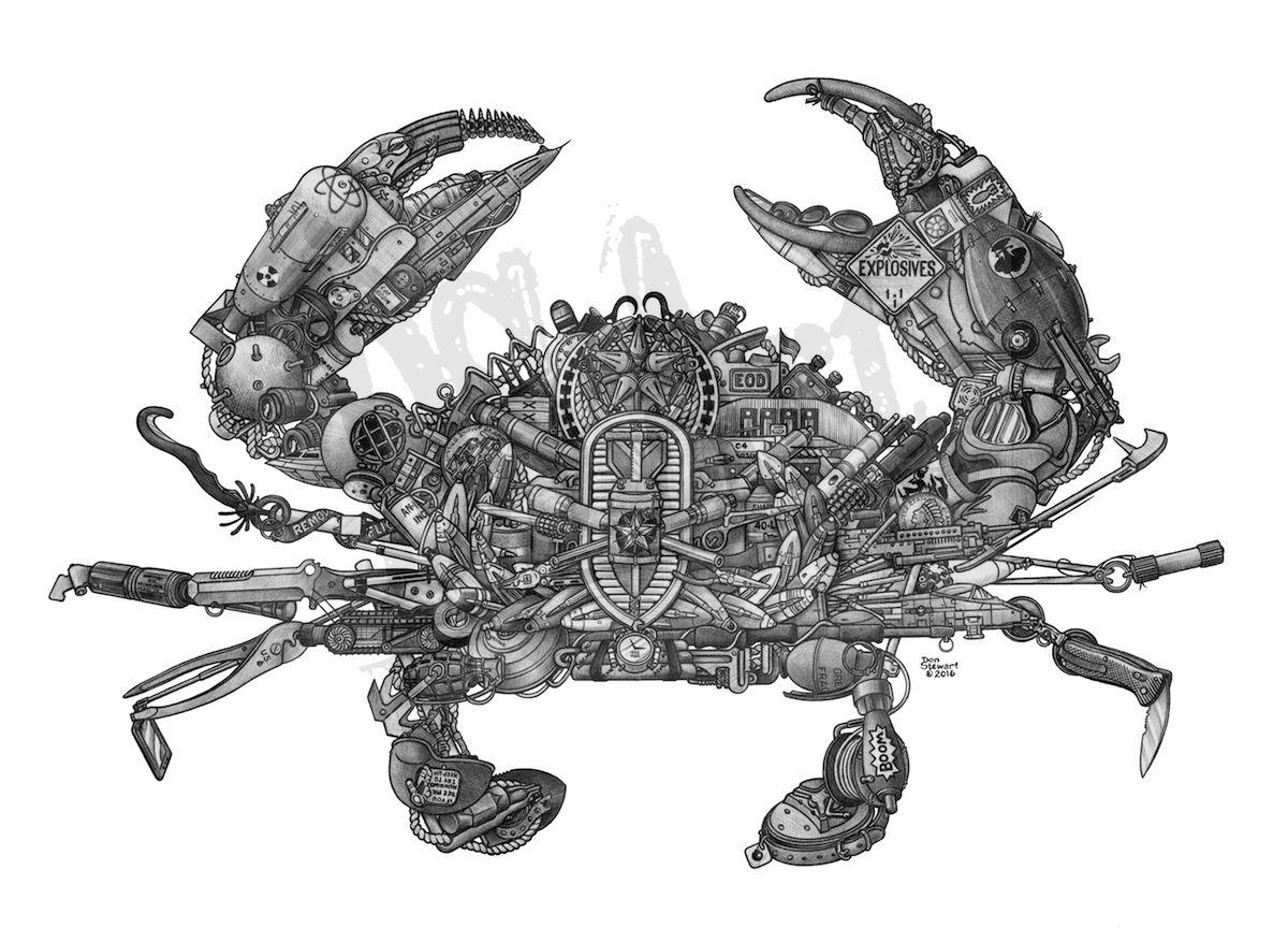EOD Crab Logo - EOD Crab