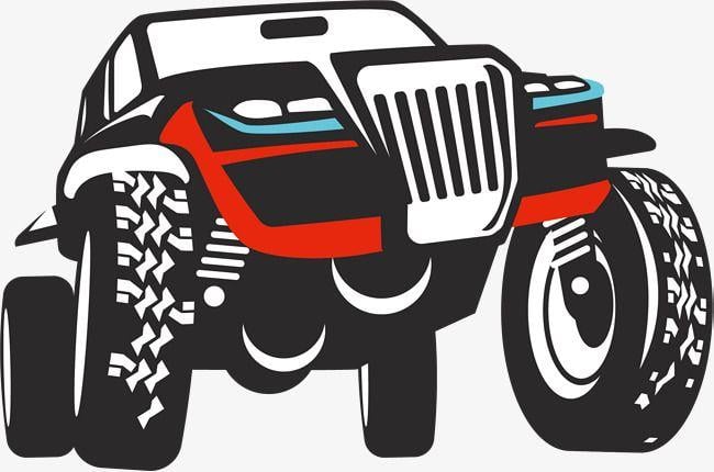 Big Car Logo - Big Wheel Suv, Off Road Vehicle, Logo Design, Cartoon Car PNG and ...