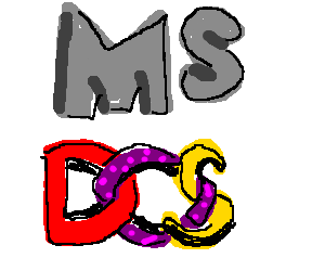 Old MS Logo - Old MS-DOS logo drawing by Captaincat - Drawception