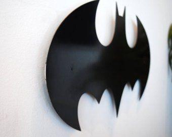 Original Batman Logo - Original Batman Logo Floating Metal Wall Art
