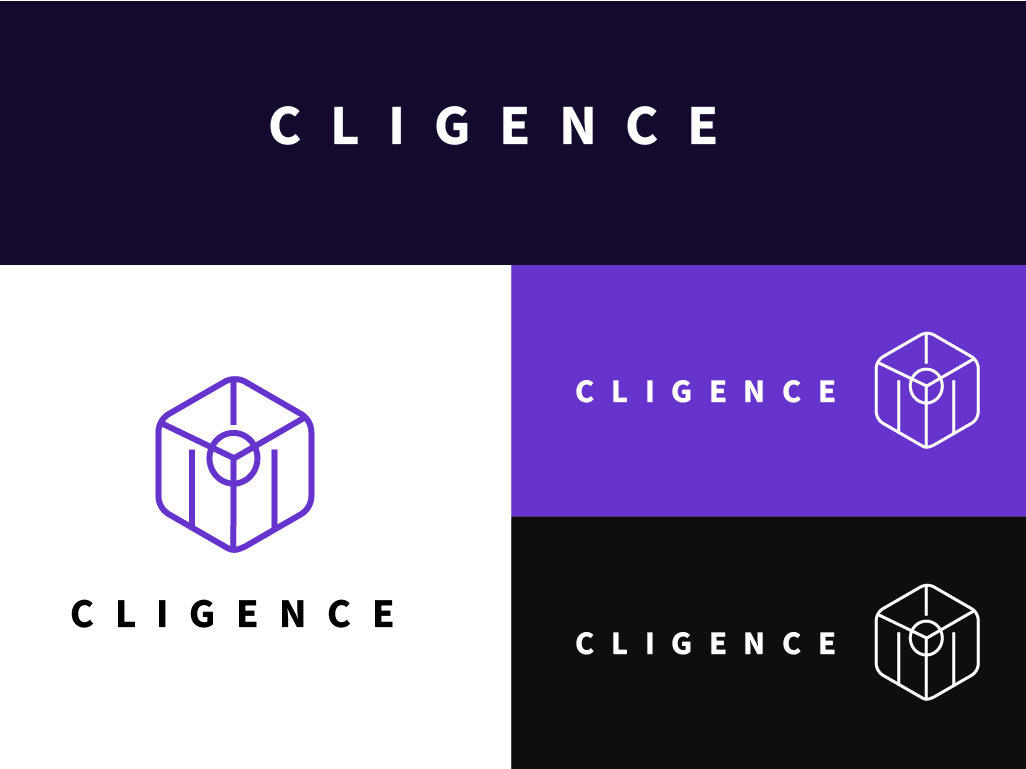 Purple Munoz Logo - Cligence - Machine Learning & AI by Daniel Muñoz | Dribbble | Dribbble