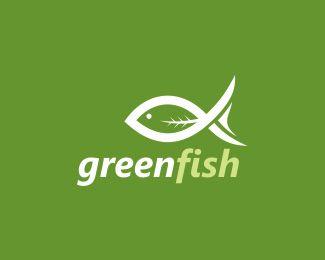 Green Fish Logo - Green Fish Designed