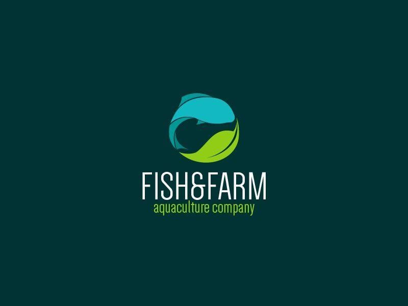 Green Fish Logo - Fish & Farm is a logo design for a aquaculture company. Hope you
