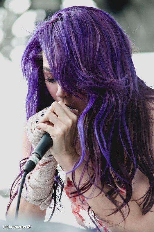 Purple Munoz Logo - Arci Munoz's Purple Hair | hairrific | Arci munoz, Purple Hair, Band