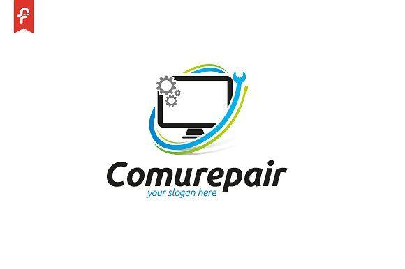 Computer Repair Logo - Computer Repair Logo ~ Logo Templates ~ Creative Market