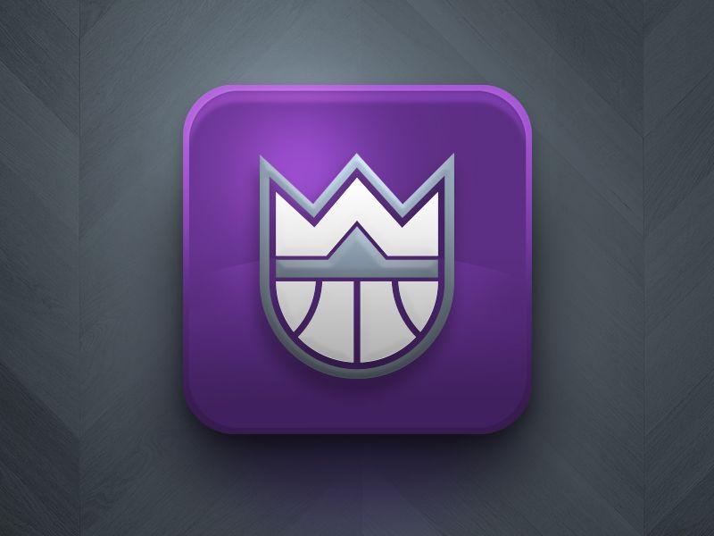 Purple Munoz Logo - Sacramento Kings : App Icon by Christopher Muñoz | Dribbble | Dribbble
