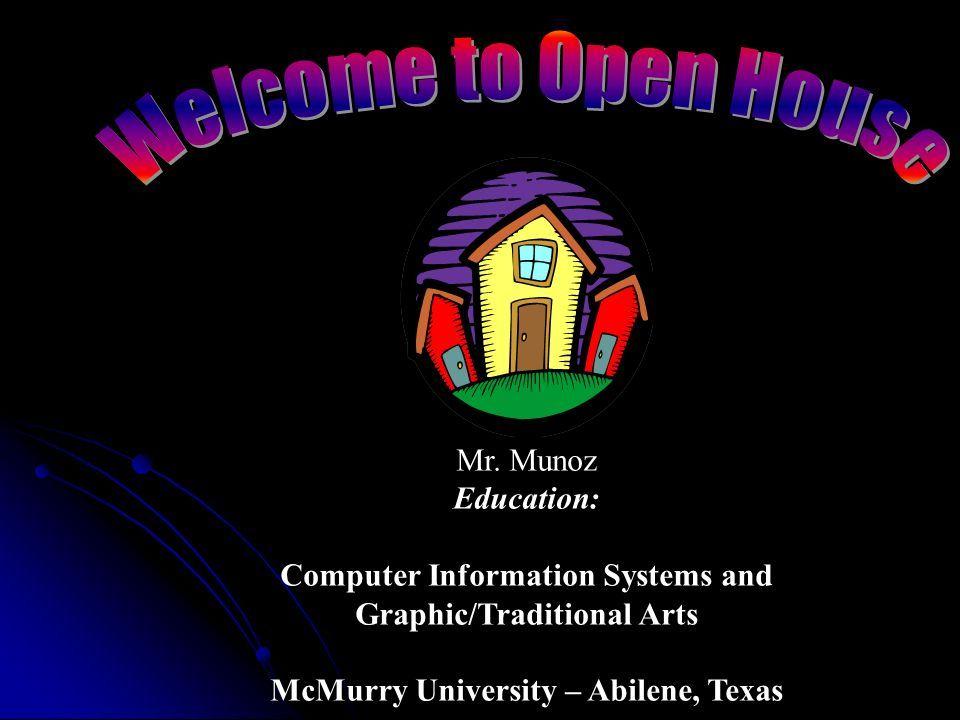 Purple Munoz Logo - Welcome to Open House Mr. Munoz Education: - ppt video online download