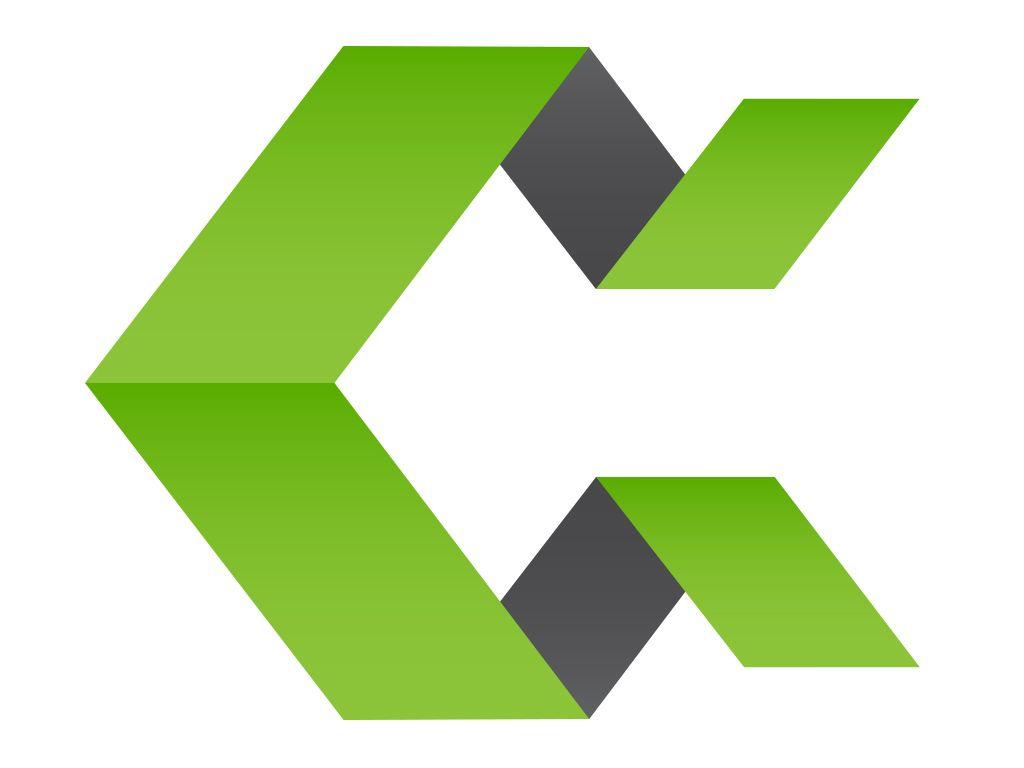 Green Fish Logo - Vector abstract fish logo
