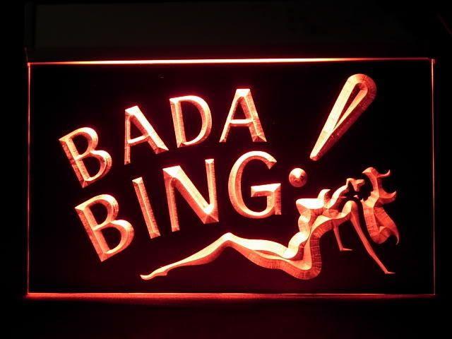 Sexy Bing Logo - Bada Bing Logo Neon Light Sign [Bada Bing Logo Neon Light Sign ...