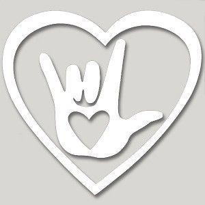 Spiral Heart Logo - Love Hand SIgn with Sacred Spiral Heart Vinyl Cutout Window Sticker