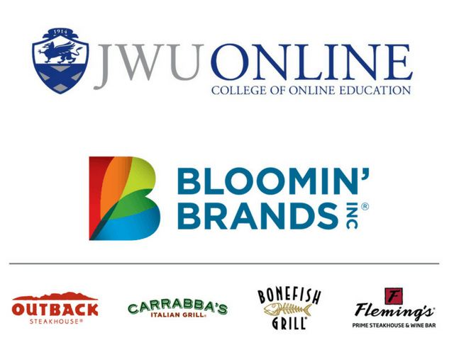Outback Steakhouse Logo - Johnson & Wales University Partners with Bloomin' Brands | JWU Online