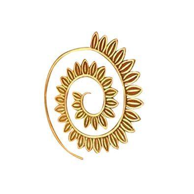 Spiral Heart Logo - Amazon.com: Lethez Vintage Plated Spiral Heart Shaped Dangle Earring ...