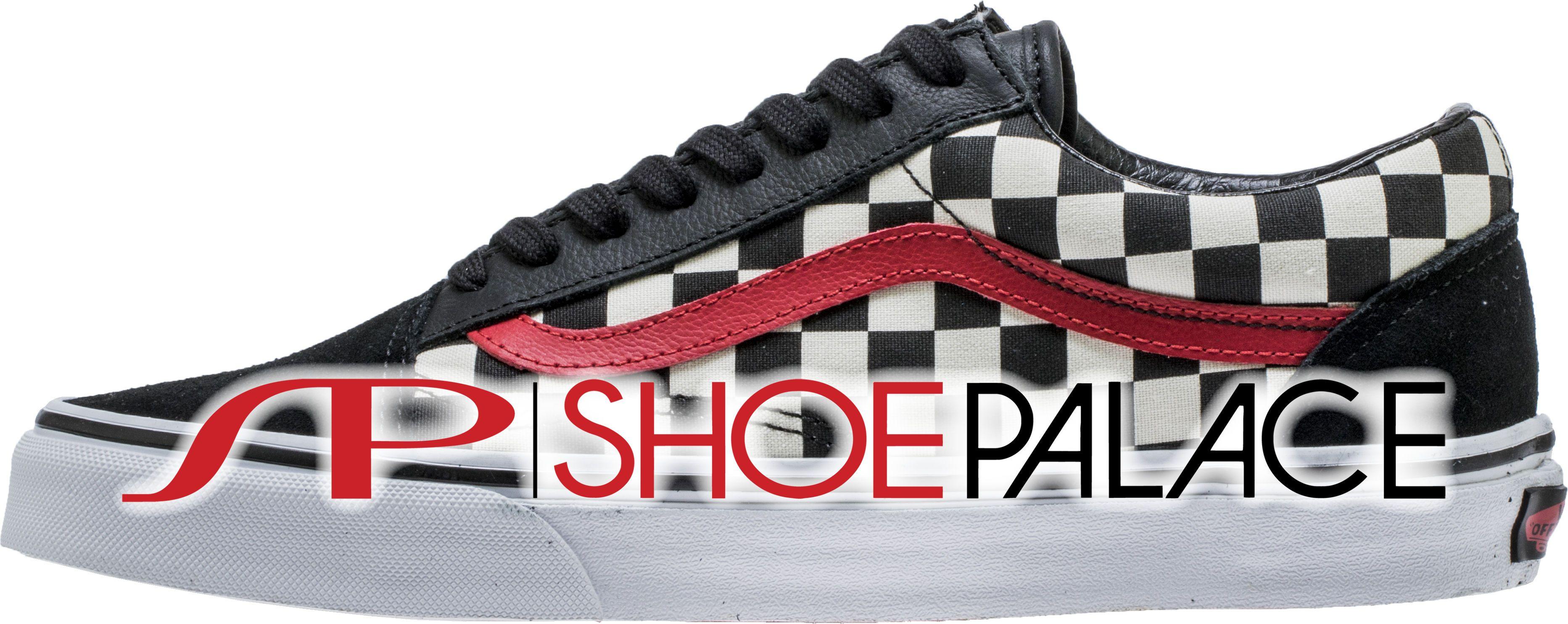 Black and Red Vans Logo - Vans 8G1RCV Shoe Palace x Vans 25th Anniversary Old Skool Adult Shoe ...