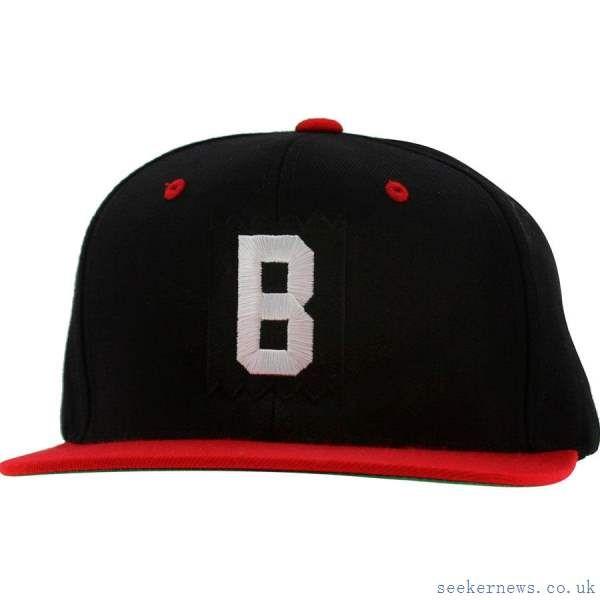 Red White and Black B Logo - Black Red White Bait B Box Logo Snapback Cap Caubaitbbrwh Cuts