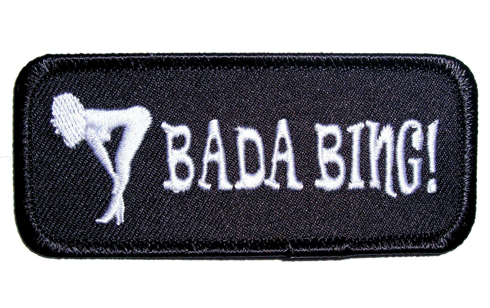 Sexy Bing Logo - Bada Bing Sexy Girl Embroidered Biker Patch – Quality Biker Patches ...