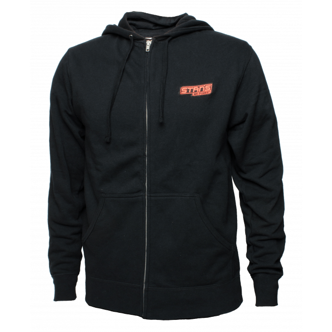 Red White and Black B Logo - Black Hoodie Red Stan's Logo | Stan's NoTubes