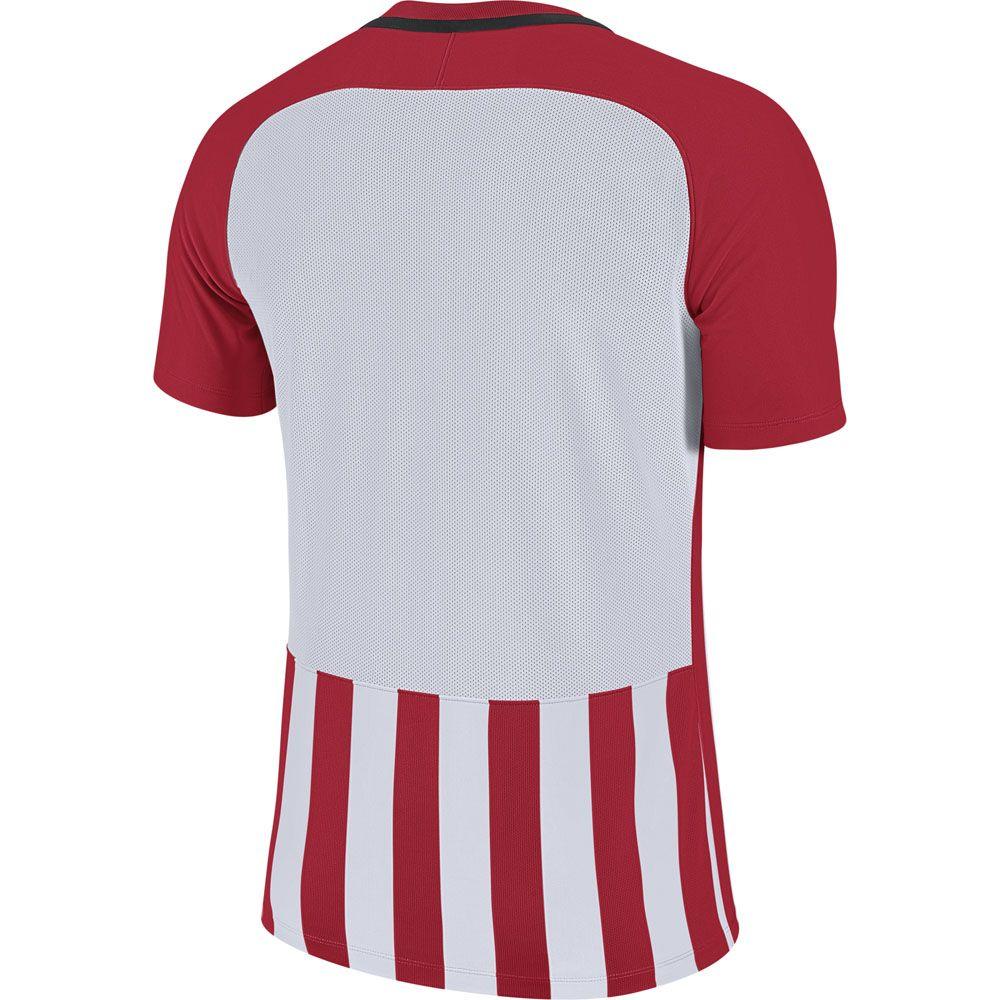 Red White and Black B Logo - Nike Striped Division III Jersey - University Red/White/Black