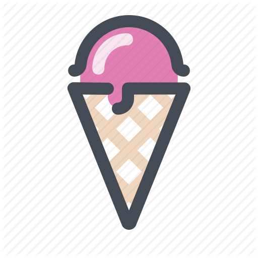 Waffle Cone Logo - Cone, dessert, ice cream, strawberry, sweet, waffle cone icon